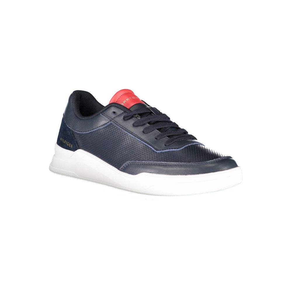 Tommy Hilfiger – Blaue Leder-Sneaker für Herren