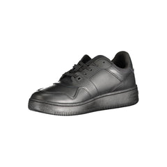 Tommy Hilfiger Zwarte Leren Dames Sneaker
