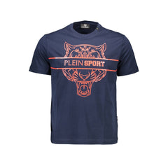 Plein Sport Blue Cotton Men's T-Shirt