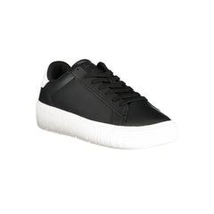 Tommy Hilfiger Zwarte Polyurethaan Herensneaker