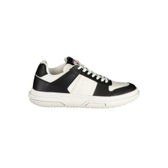 Tommy Hilfiger Zwarte Leren Dames Sneaker