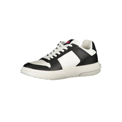 Tommy Hilfiger Zwarte Leren Dames Sneaker