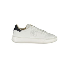 Blauer Witte Polyurethaan Heren Sneaker