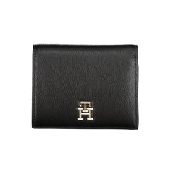 Tommy Hilfiger Geldbörse für Damen aus schwarzem Polyurethan