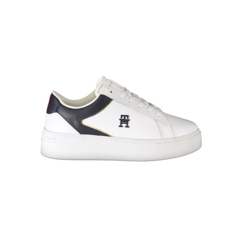 Tommy Hilfiger Bianco Damen Sneaker aus Polyurethan