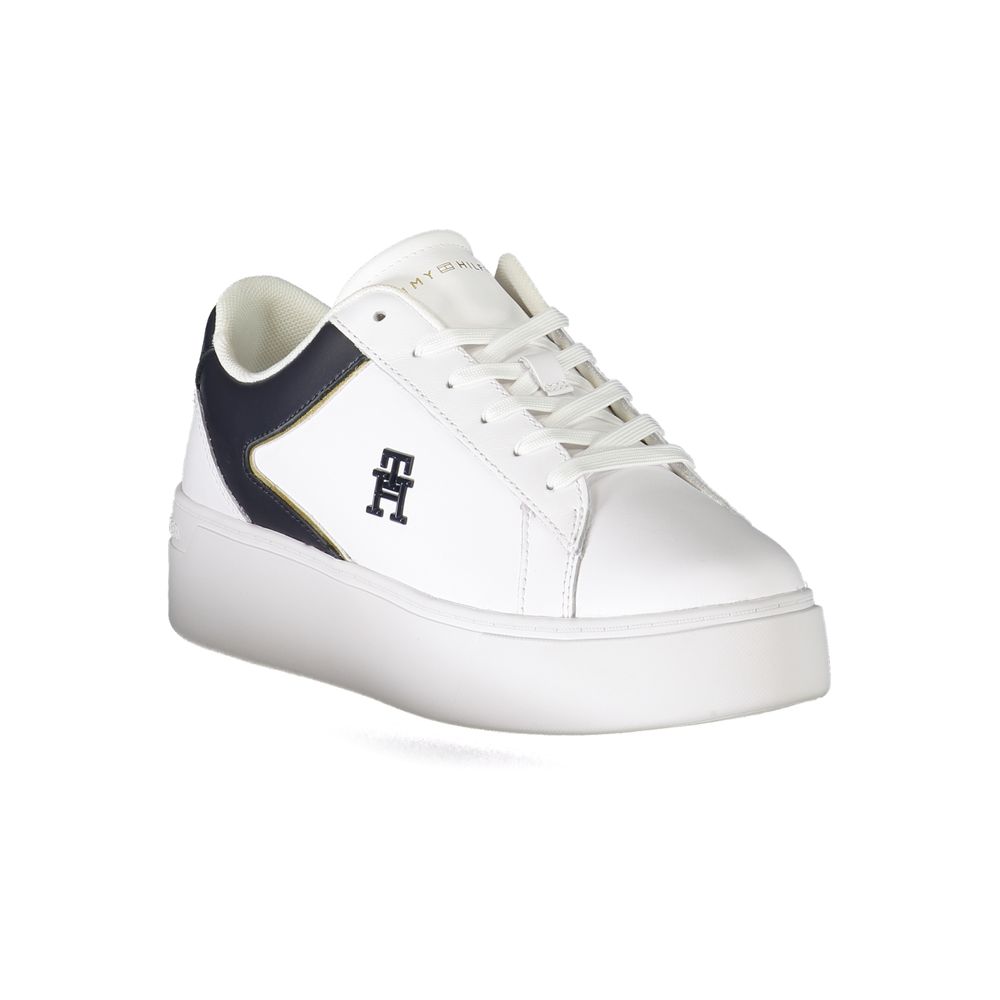 Tommy Hilfiger Bianco Damen Sneaker aus Polyurethan
