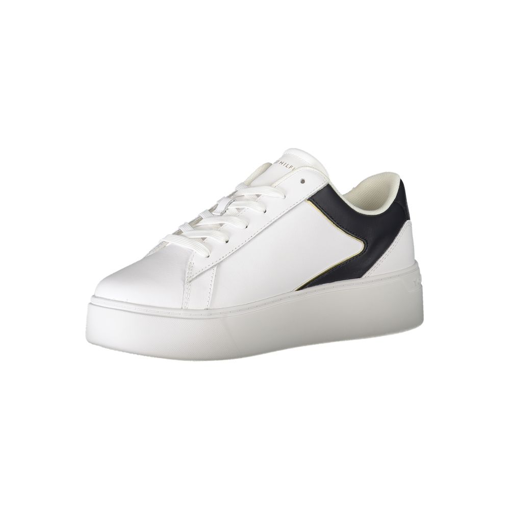 Tommy Hilfiger Bianco Damen Sneaker aus Polyurethan