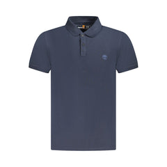 Timberland Blue Cotton Men Polo Shirt