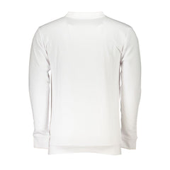 Cavalli Class White Cotton Men Sweater