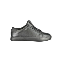 Calvin Klein Zwarte Polyurethaan Herensneaker