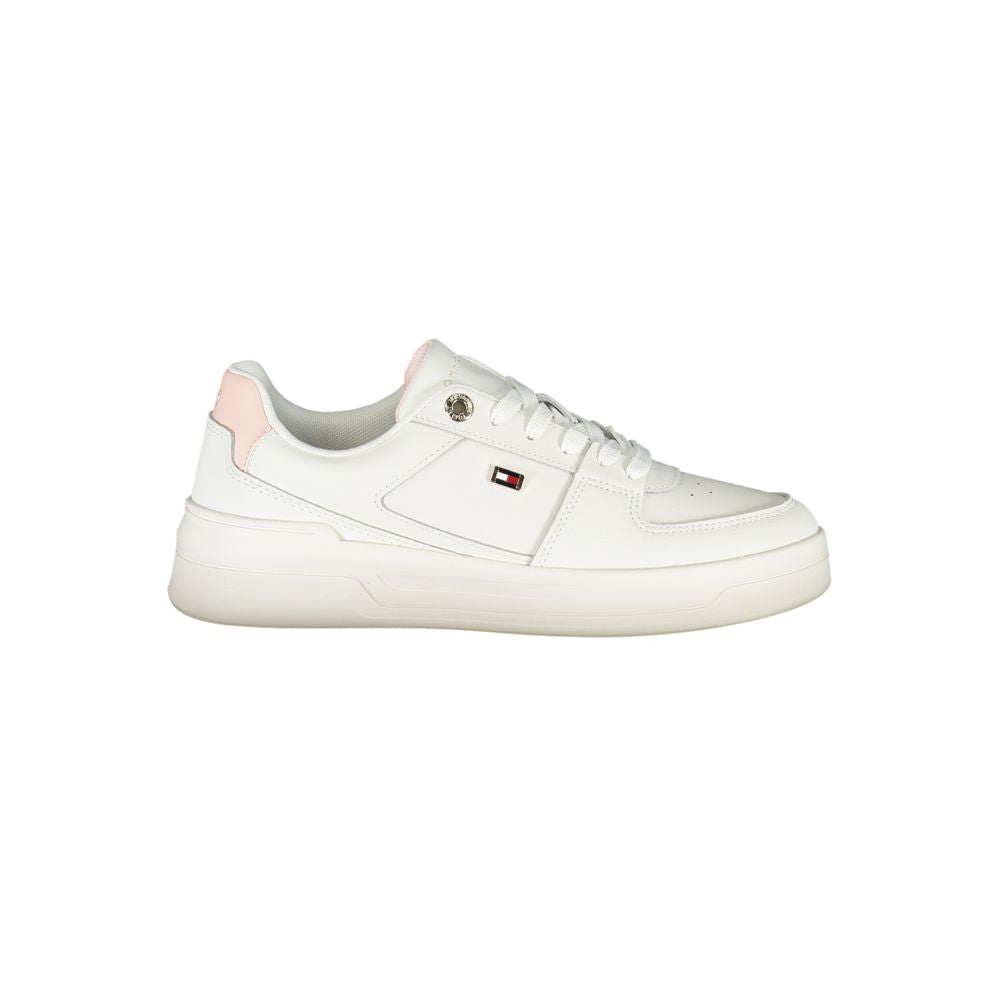 Tommy Hilfiger – Weiße Leder-Sneaker für Damen