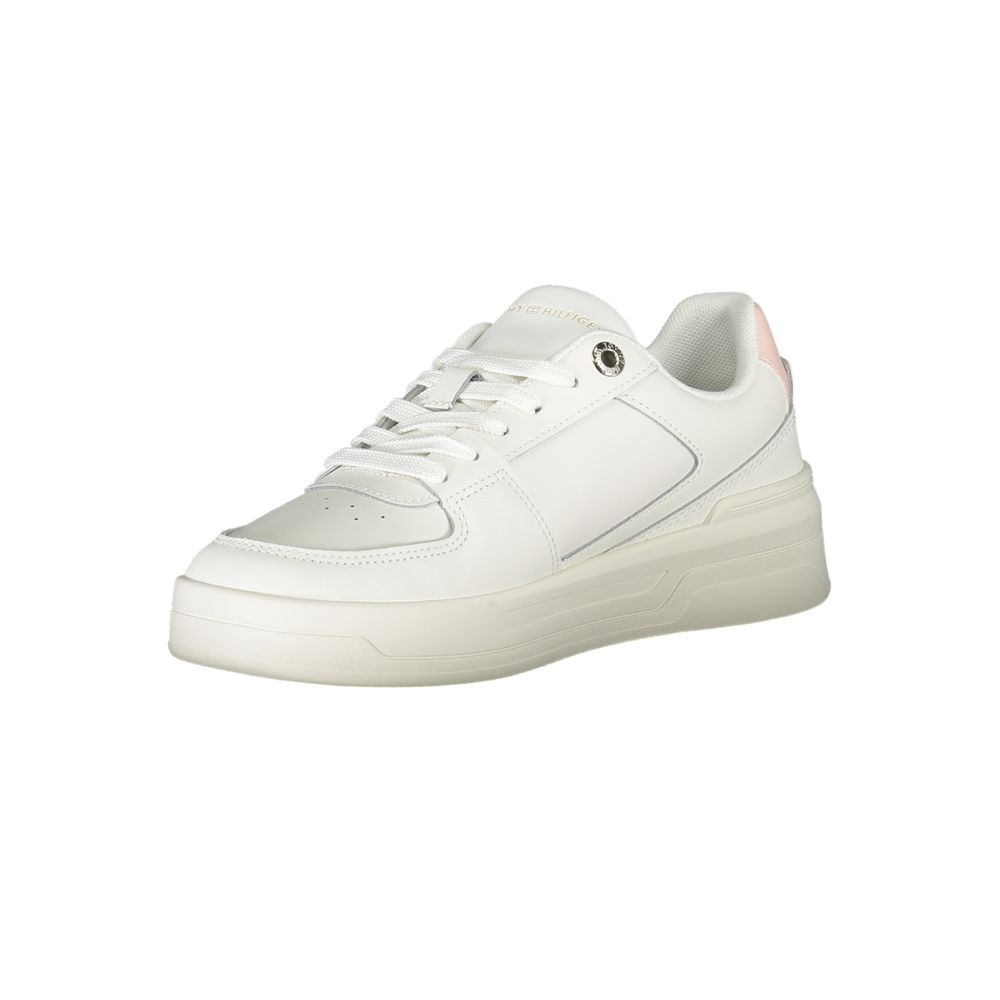 Tommy Hilfiger – Weiße Leder-Sneaker für Damen