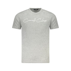 Cavalli Class Gray Cotton Men T-Shirt