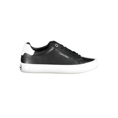 Calvin Klein Zwarte Leren Dames Sneaker