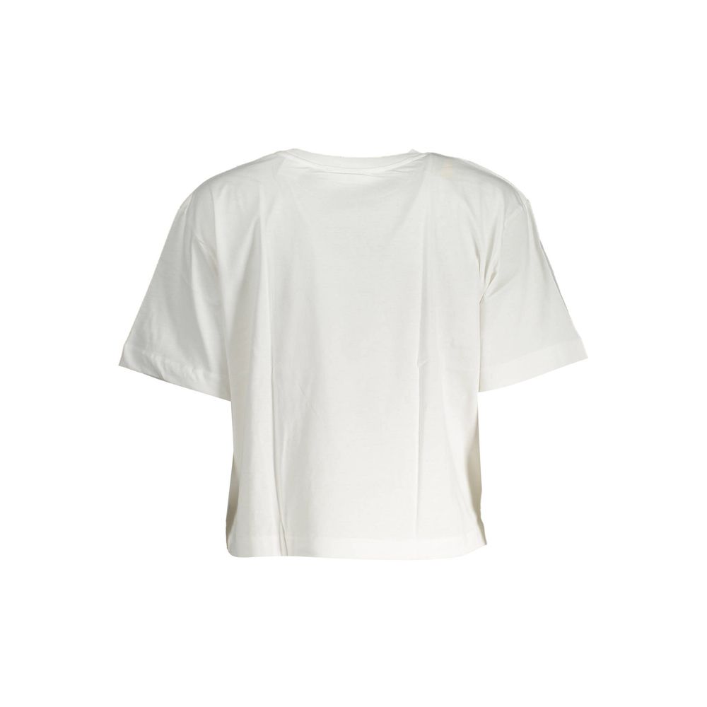 Desigual Damen-T-Shirt aus weißer Baumwolle