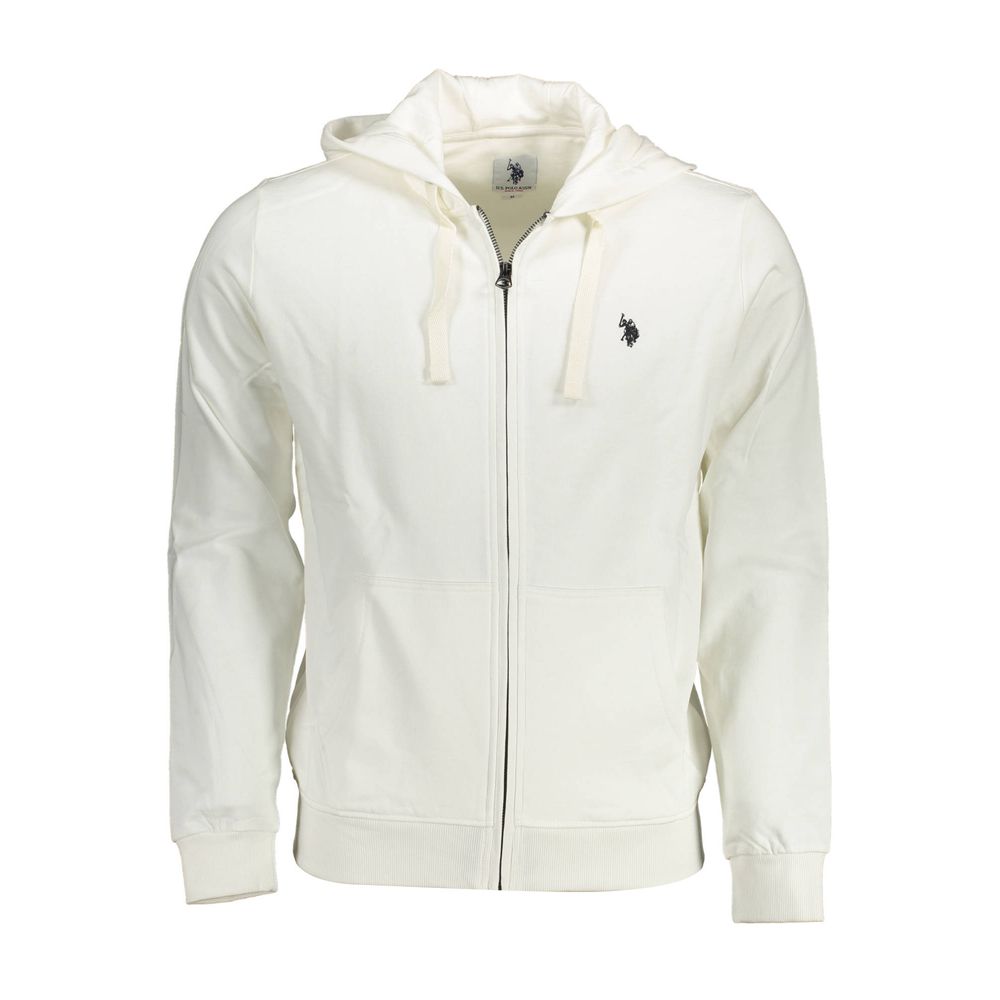 U.S. POLO ASSN. Weißer Baumwoll-Herren-Kapuzenpullover