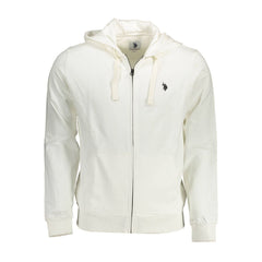 U.S. POLO ASSN. Weißer Baumwoll-Herren-Kapuzenpullover