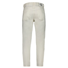 Calvin Klein White Cotton Men's Jeans