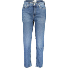 Calvin Klein Blauwe Katoenen Damesjeans