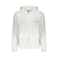 Calvin Klein White Cotton Men's Hooded Sweater