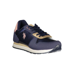 U.S. POLO ASSN. Blauwe Polyurethaan Damessneaker