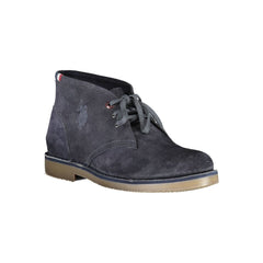 U.S. POLO ASSN. Blue Leather Mens Ankle Boot