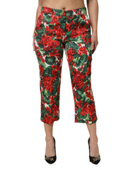 Dolce & Gabbana Cropped-Hose mit mehrfarbigem Blumenprint