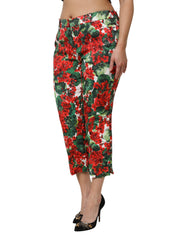 Dolce & Gabbana Cropped-Hose mit mehrfarbigem Blumenprint