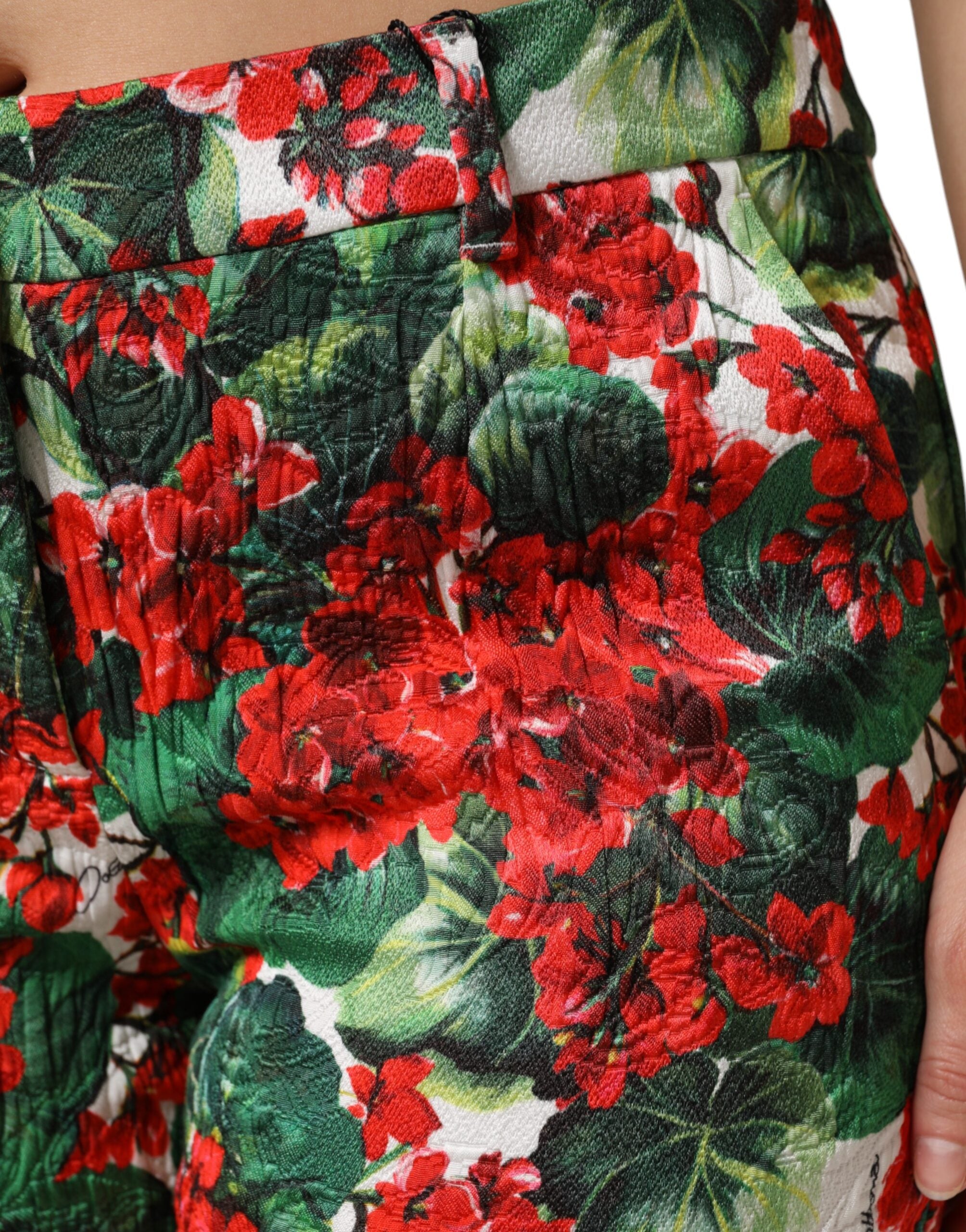 Dolce & Gabbana Cropped-Hose mit mehrfarbigem Blumenprint