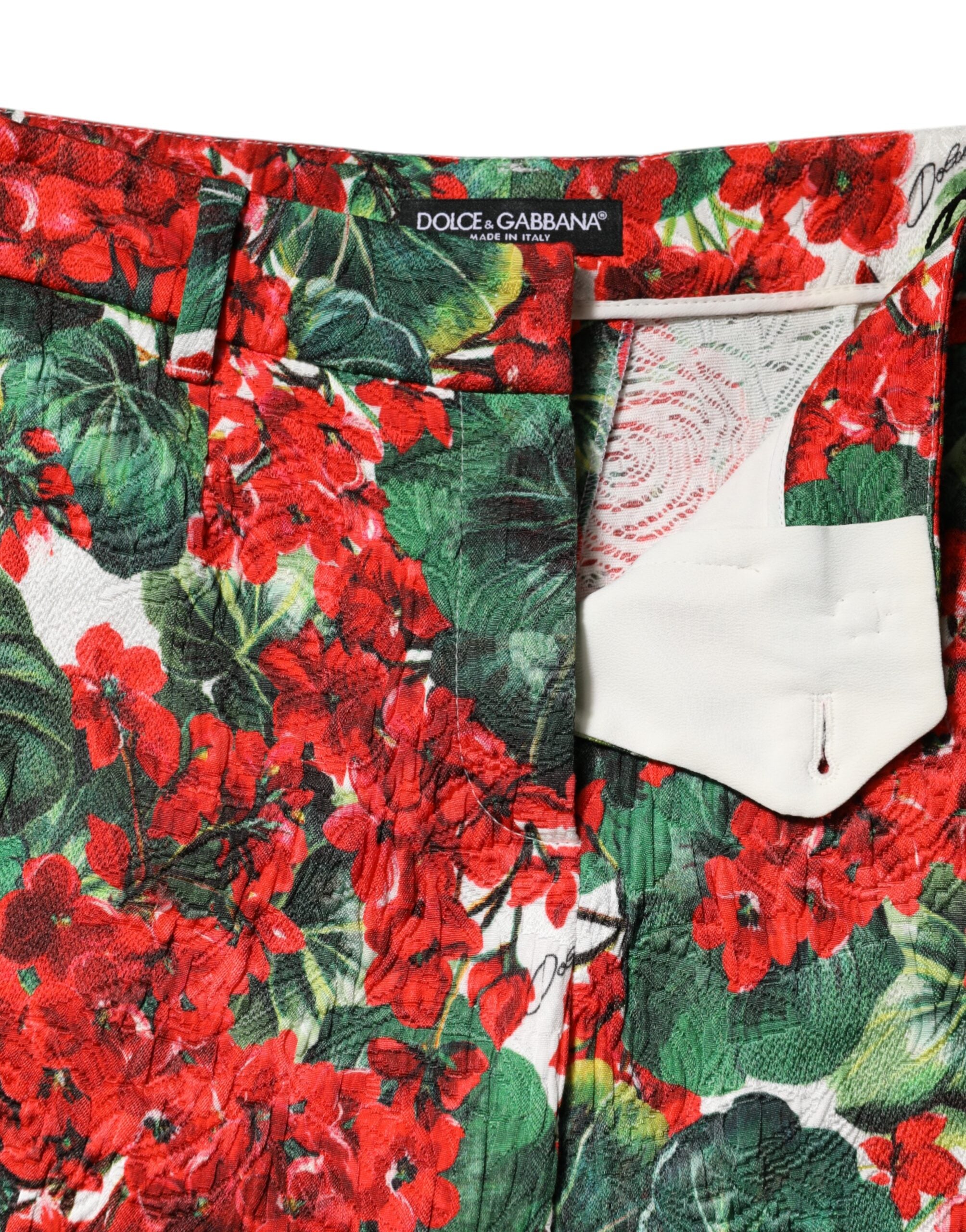 Dolce & Gabbana Cropped-Hose mit mehrfarbigem Blumenprint