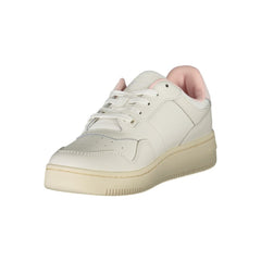 Tommy Hilfiger Damen Sneaker aus weißem Leder