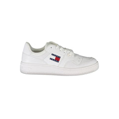 Tommy Hilfiger Witte Leren Damessneaker