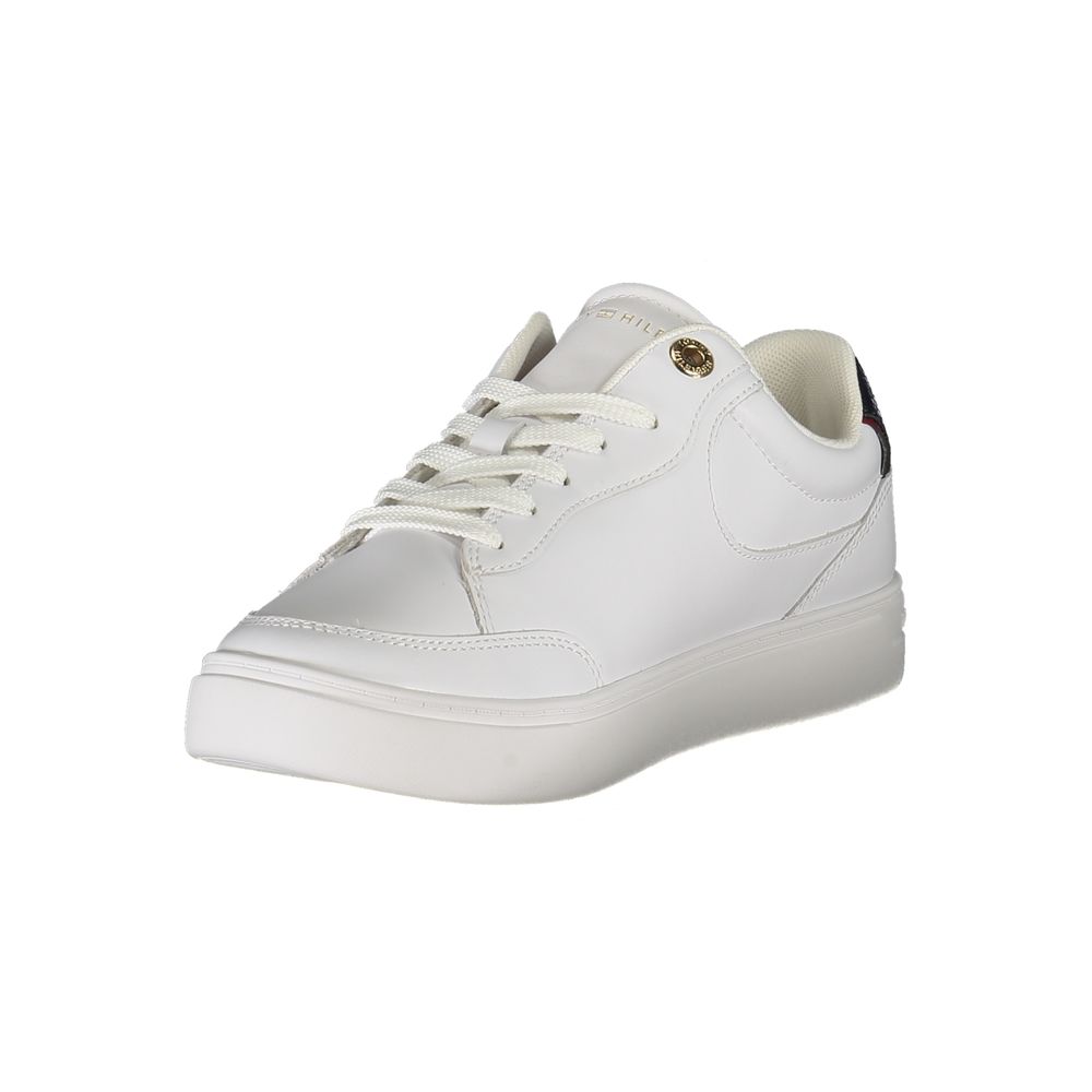 Tommy Hilfiger – Weiße Leder-Sneaker für Damen