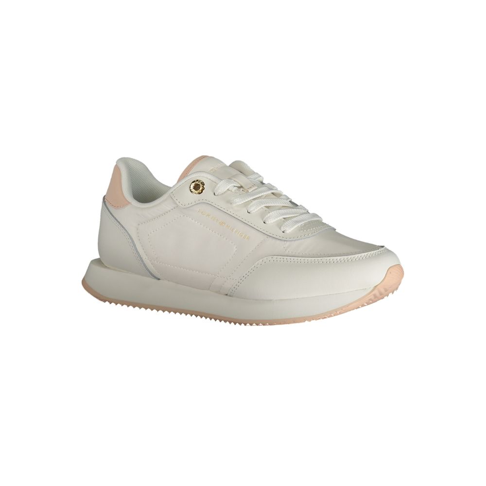 Tommy Hilfiger Damen Sneaker aus weißem Leder