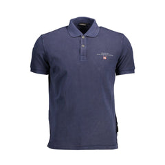 Napapijri Blue Cotton Men Polo Shirt