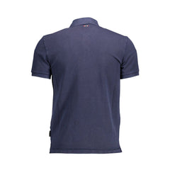 Napapijri Blue Cotton Men Polo Shirt