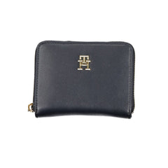 Tommy Hilfiger Damen Geldbörse aus blauem Polyurethan