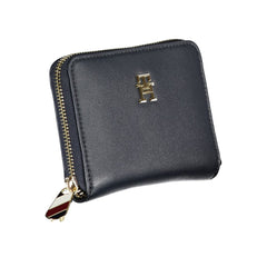 Tommy Hilfiger Damen Geldbörse aus blauem Polyurethan