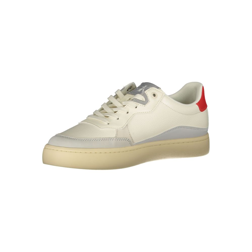 Calvin Klein Witte Polyurethaan Heren Sneaker