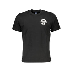 North Sails Schwarzes Baumwoll-T-Shirt für Herren