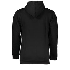 Sergio Tacchini Black Cotton Men's Hooded Sweater