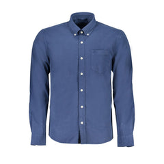 North Sails Blauw Herenoverhemd van Biologisch Katoen