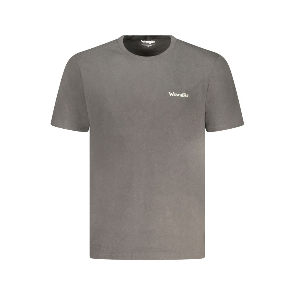 Wrangler schwarzes Baumwoll-T-Shirt