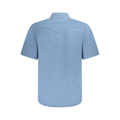 Wrangler Azzurro Baumwoll-Herrenhemd