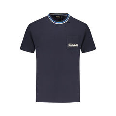 Napapijri Blue Organic Cotton Men's T-Shirt