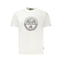Napapijri White Cotton Men T-Shirt