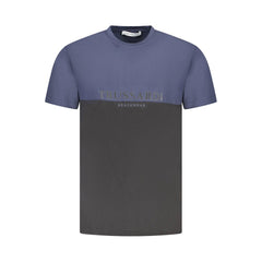 Trussardi Blue Cotton Men T-Shirt