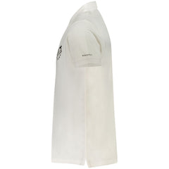 Trussardi White Cotton Men Polo Shirt