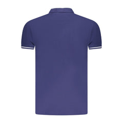 Cavalli Class Blue Cotton Men Polo Shirt