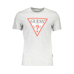 Guess Jeans Brown Cotton Men T-Shirt
